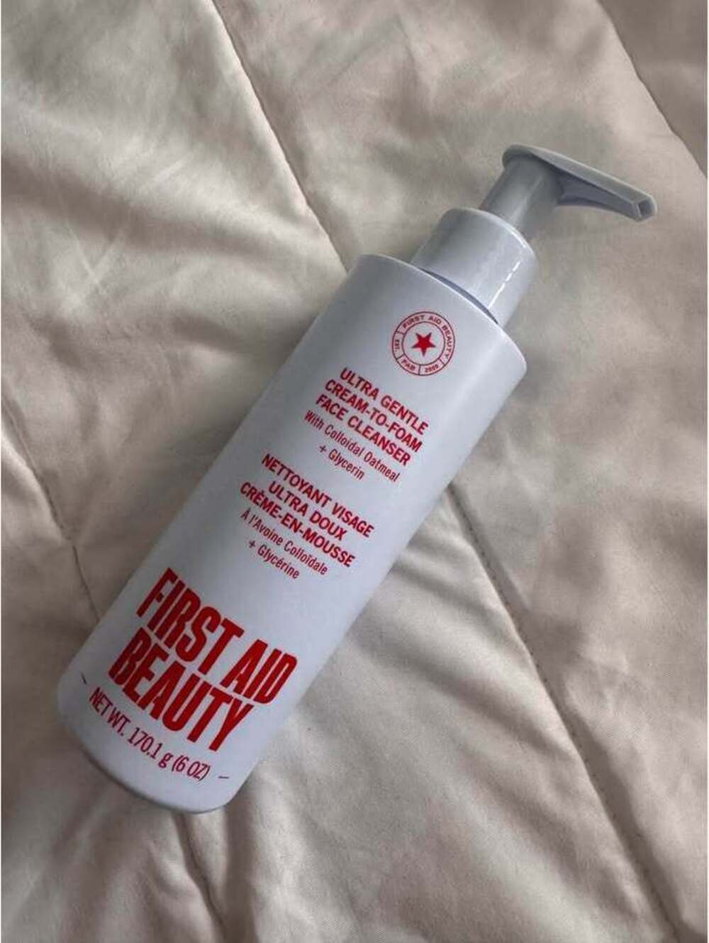 First Aid Beauty Ultra Gentle Pure Skin Cream to Foam Face Cleanser